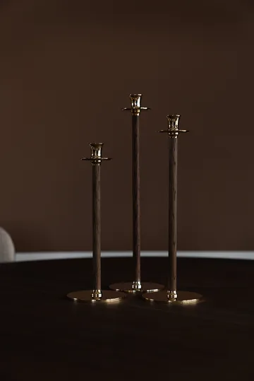 Alto Basso candle holder 30 cm - Brass - Hilke Collection