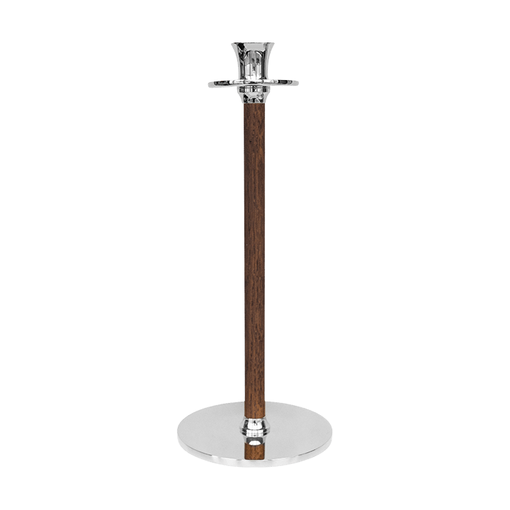 Hilke Collection Alto Basso candle holder 30 cm Nickel-plated brass
