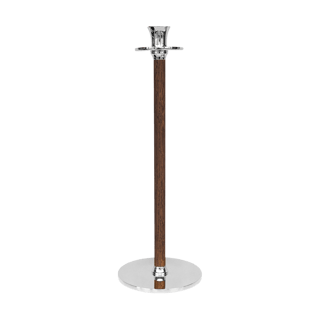 Hilke Collection Alto Basso candle holder 35 cm Nickel-plated brass