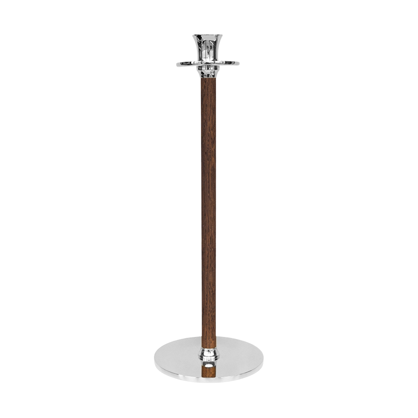 Hilke Collection Alto Basso candle holder 35 cm Nickel-plated brass