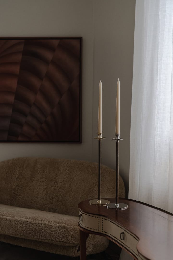 Alto Basso candle sticks - Nickel-plated brass - Hilke Collection