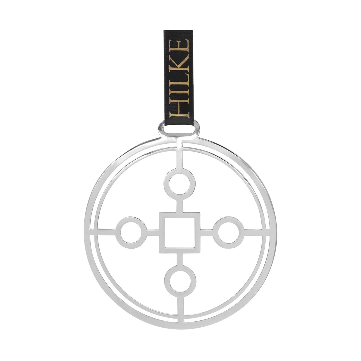 Hilke Collection Anima Gemella 1 tree ornament Nickel-plated brass