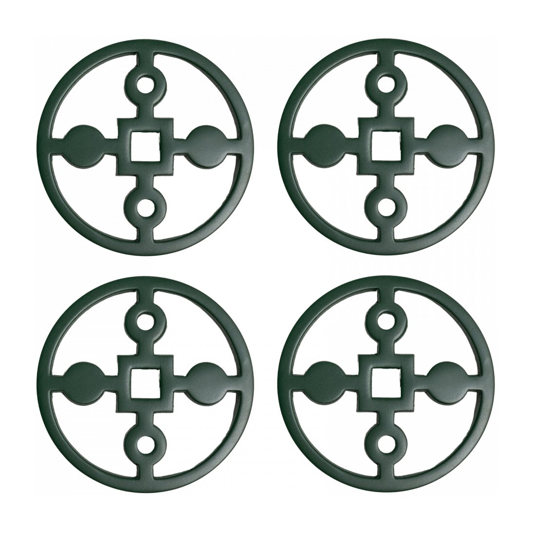 Hilke Collection Anima Gemella coaster 4-pack Green