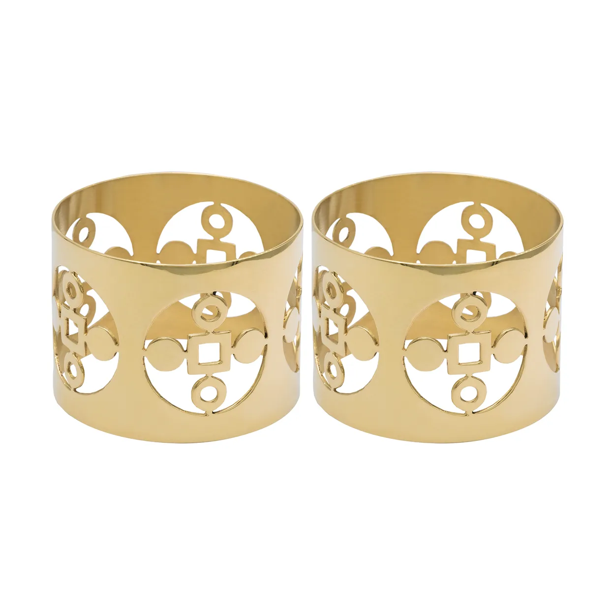 Hilke Collection Anima Gemella napkin ring 2-pack Brass