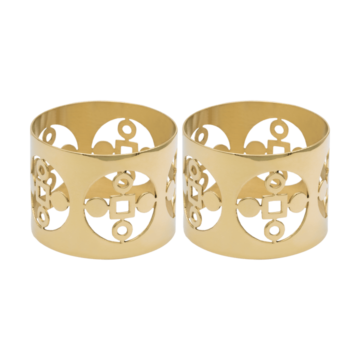 Anima Gemella napkin ring 2-pack - Brass - Hilke Collection
