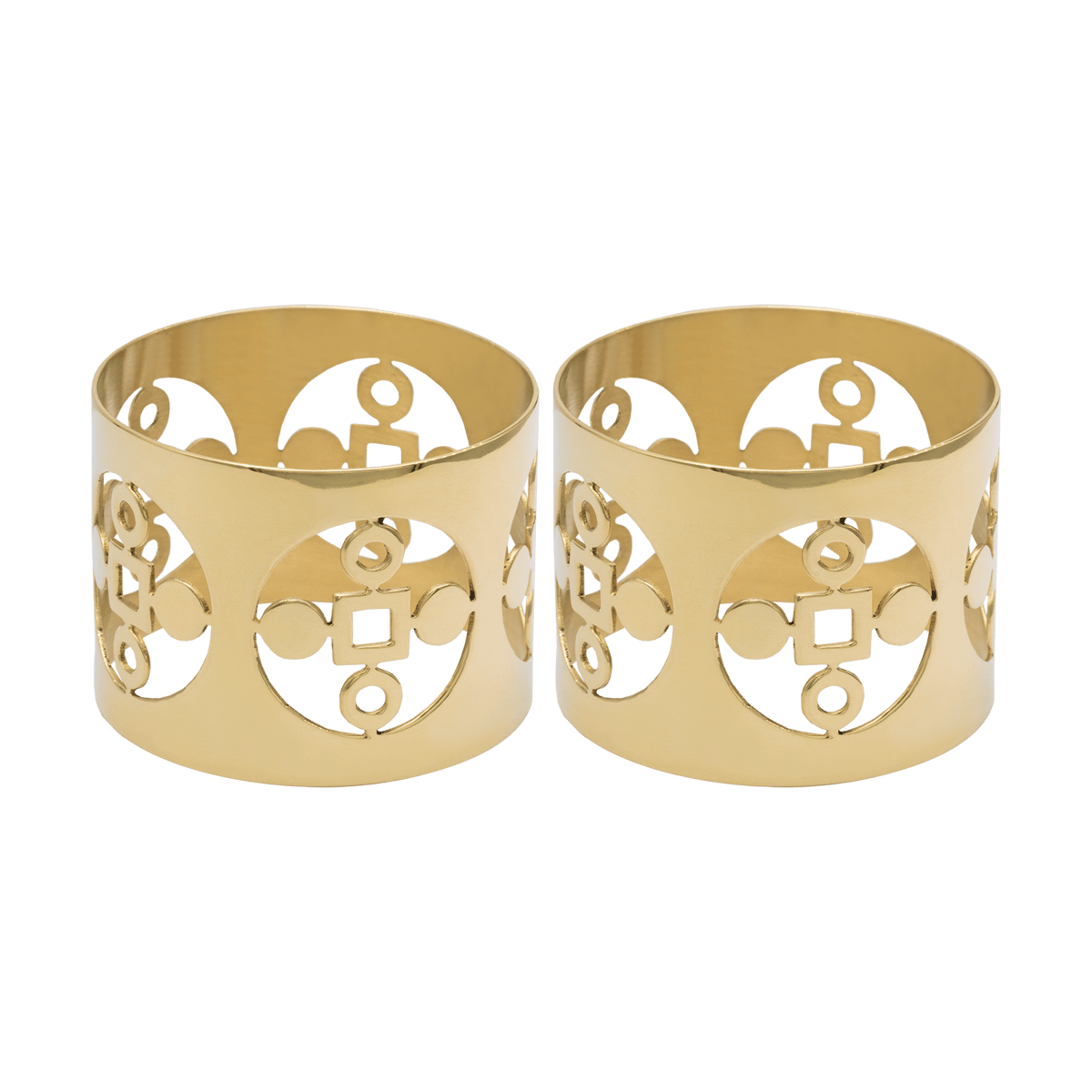 Hilke Collection Anima Gemella napkin ring 2-pack Brass