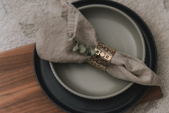 Anima napkin ring 2-pack - Brass - Hilke Collection