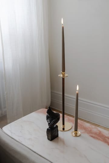Basso low candle sticks - Solid brass - Hilke Collection
