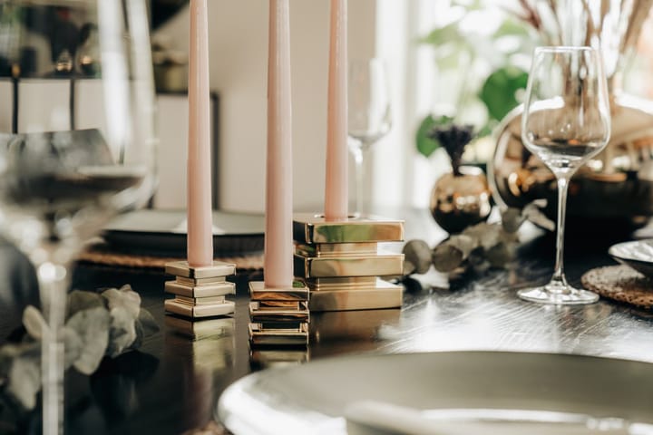 Cara candle sticks, Solid brass Hilke Collection