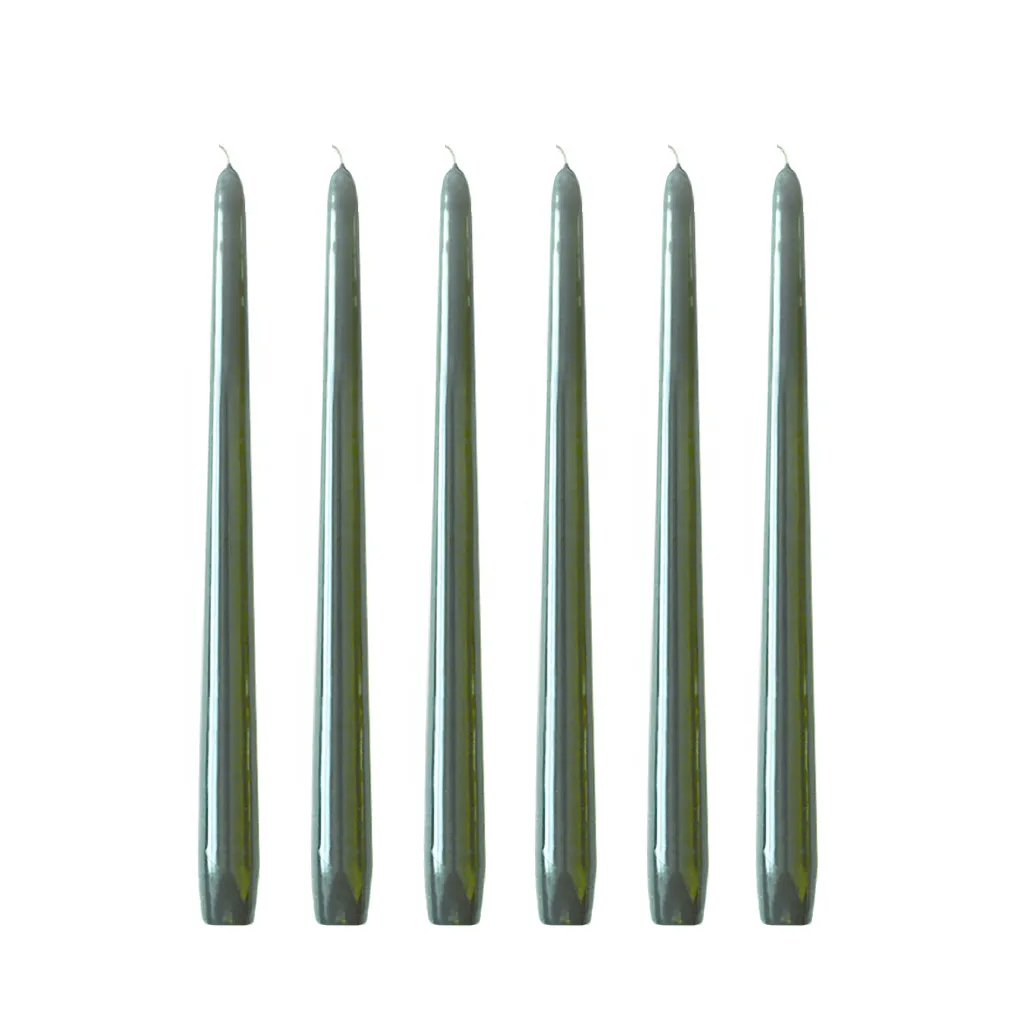 Herrgårdsljus candles 30 cm 6-pack , Antique green Hilke Collection