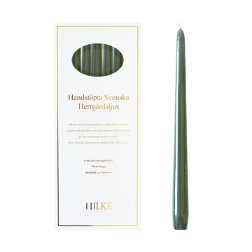 Herrgårdsljus candles 30 cm 6-pack  - Antique green - Hilke Collection