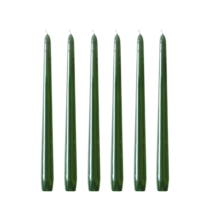 Herrgårdsljus candles 30 cm 6-pack  - Dark green - Hilke Collection