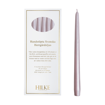 Herrgårdsljus candles 30 cm 6-pack  - Dusty pink pearl - Hilke Collection