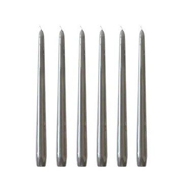 Herrgårdsljus candles 30 cm 6-pack  - Grey glossy - Hilke Collection