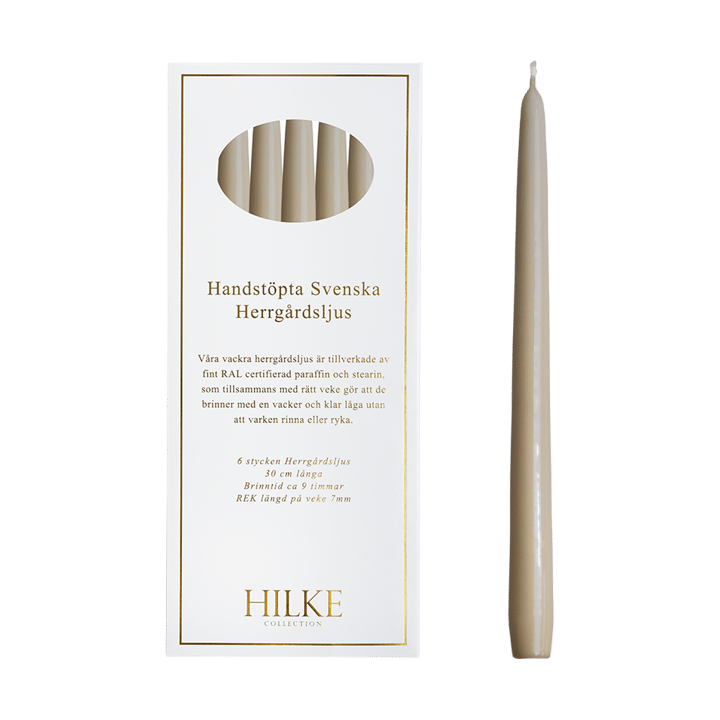 Herrgårdsljus candles 30 cm 6-pack  - Light beige - Hilke Collection