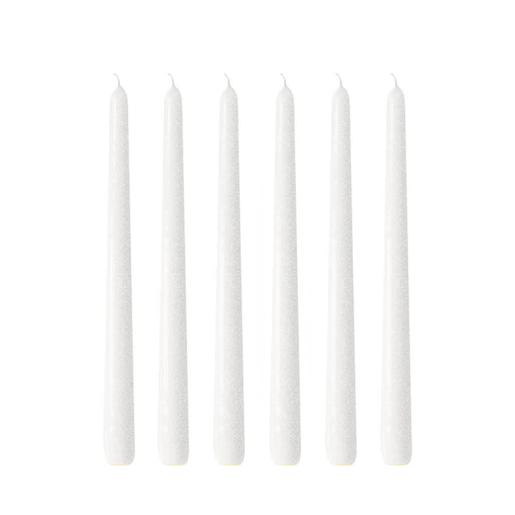Hilke Collection Herrgårdsljus candles 30 cm 6-pack Pearl white glossy