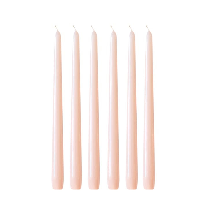 Herrgårdsljus candles 30 cm 6-pack  - Pink glossy - Hilke Collection