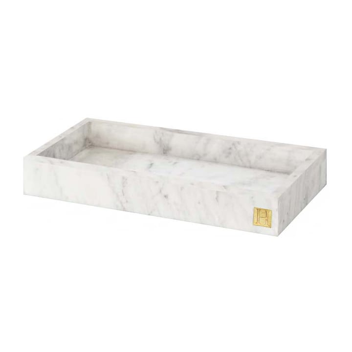 Hilke Collection tray with edge 30x15 cm - White marble - Hilke Collection