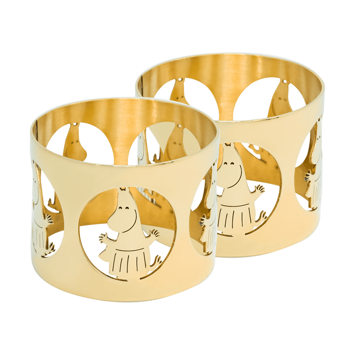 Hilke Collection Hilke X Moomin napkin rings Moominmamma 2-pack Brass