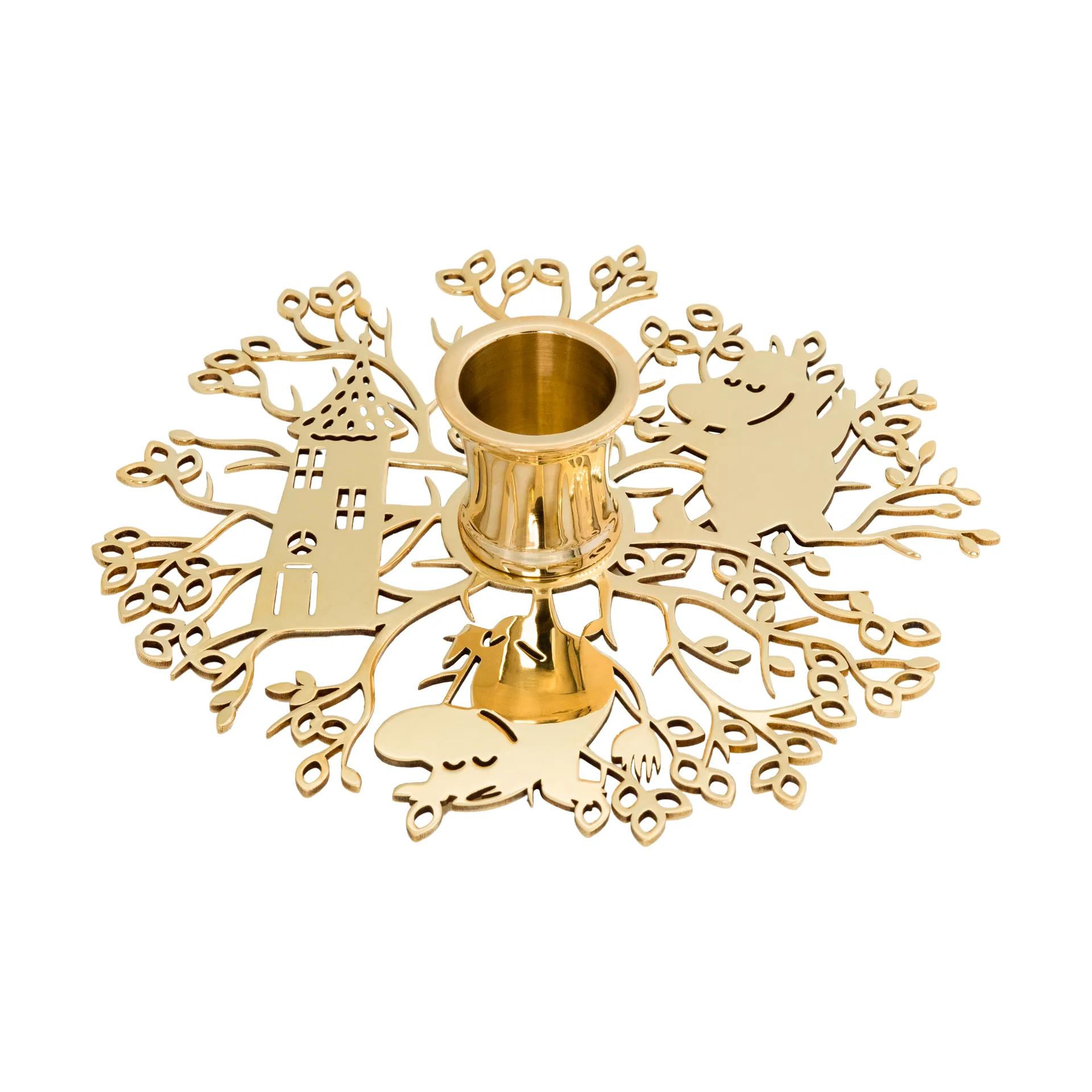 Hilke X Moomin No.1 candle holder, Brass Hilke Collection