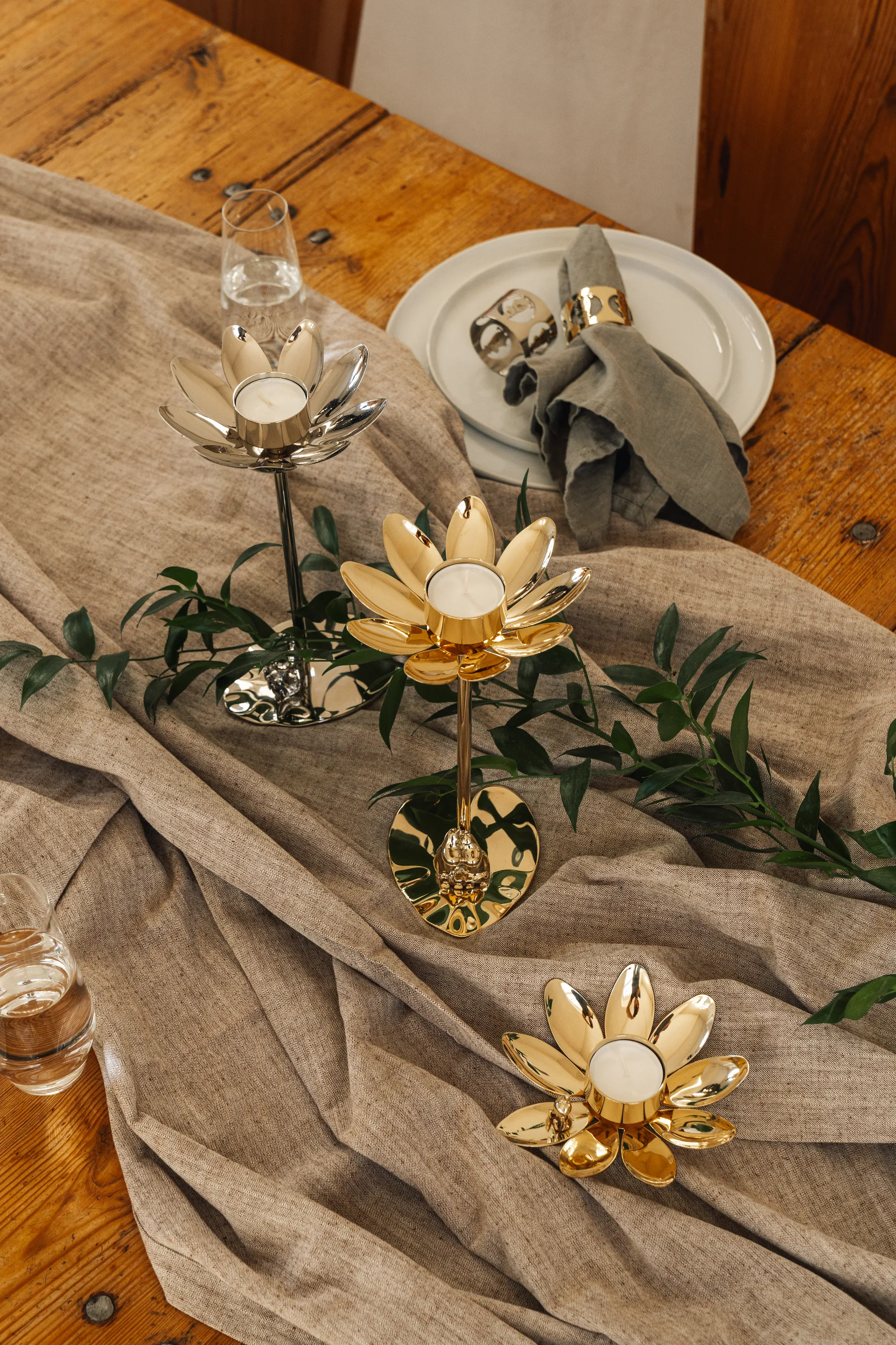 Hilke X Mumin Little My candle holder, Brass Hilke Collection