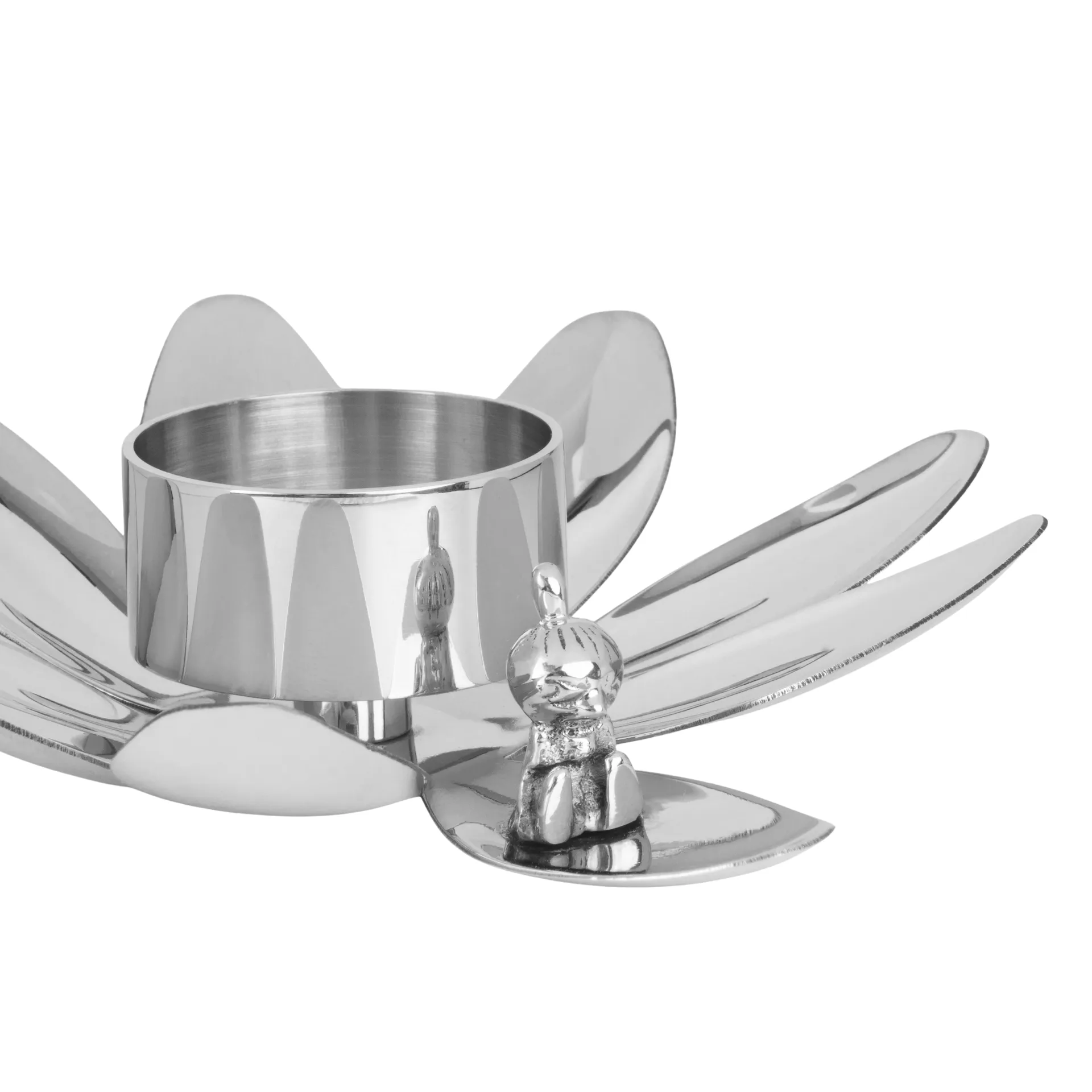 Hilke X Mumin Little My candle holder, Nickel-plated brass Hilke Collection