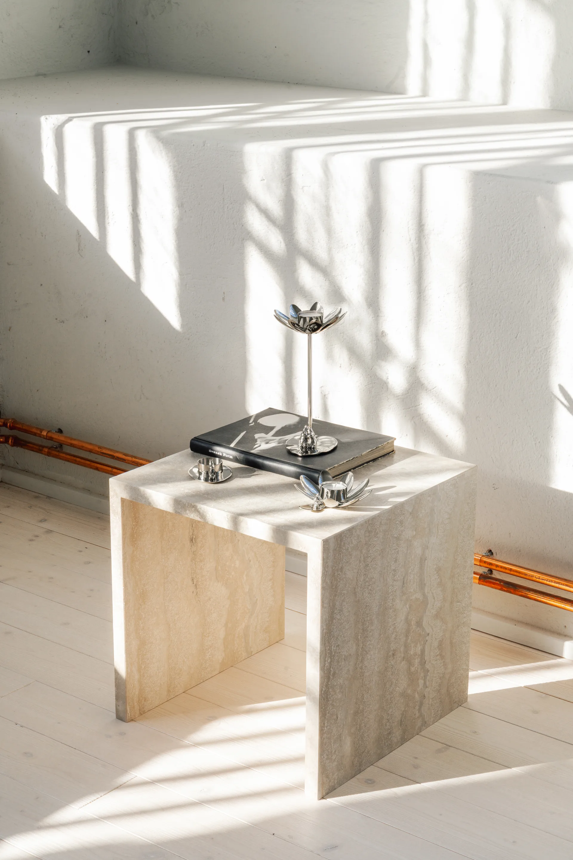 Hilke X Mumin No.3 candlestick, Nickel-plated brass Hilke Collection