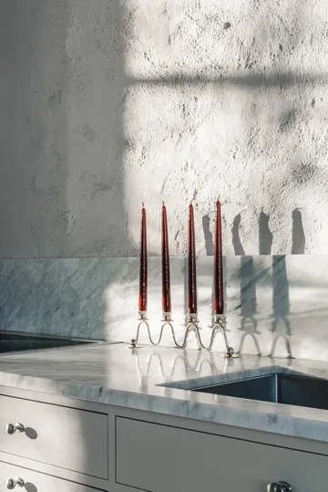 Lignano Sabbiadoro Advent candlestick - Nickel-plated brass - Hilke Collection