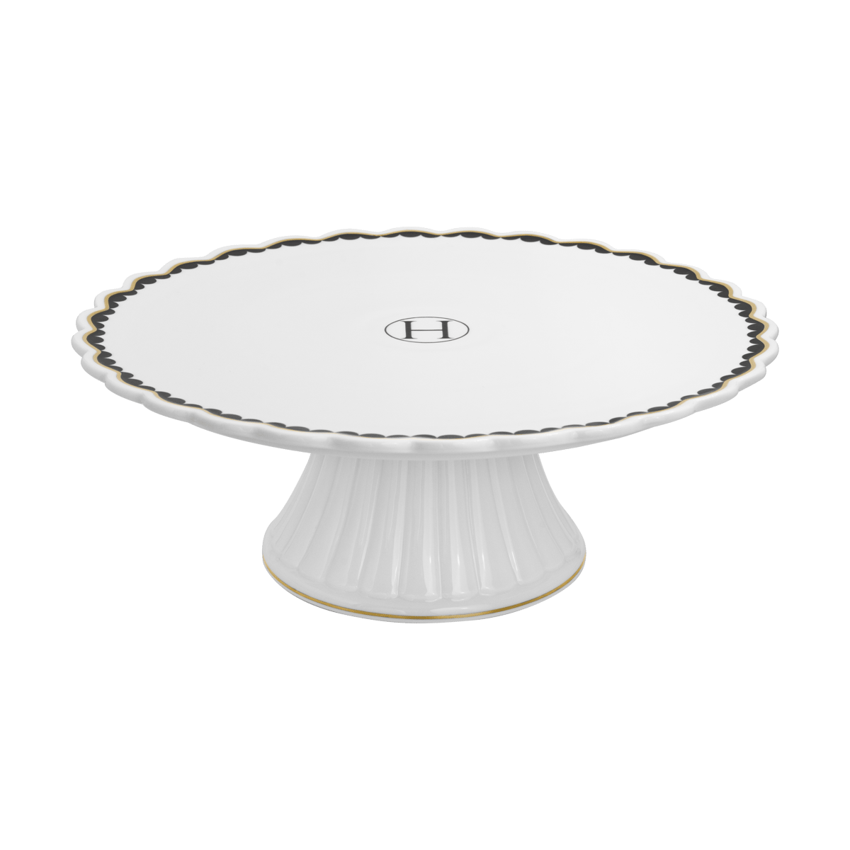 Hilke Collection Lignano Sabbiadoro cake stand Ø26 cm Black glossy