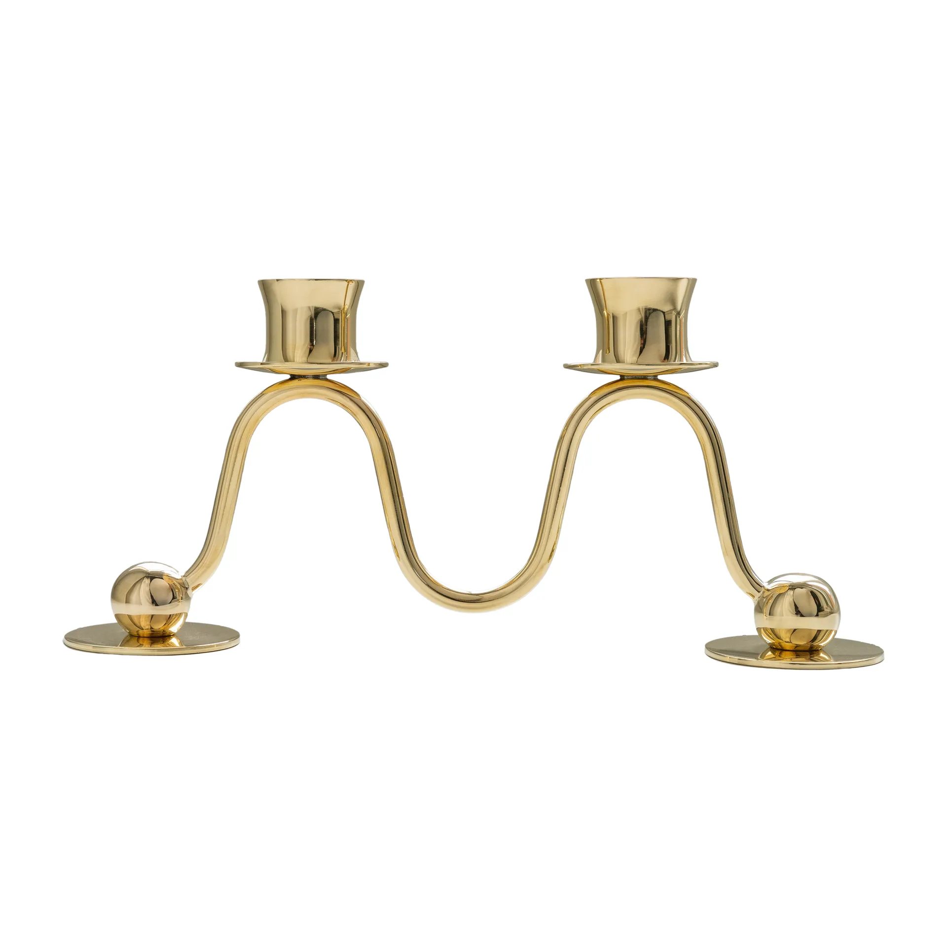 Lignano Sabbiadoro candlestick 2, Brass Hilke Collection