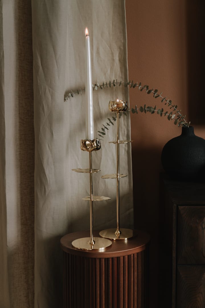 Ninfea Alta candlestick 30 cm - Brass - Hilke Collection