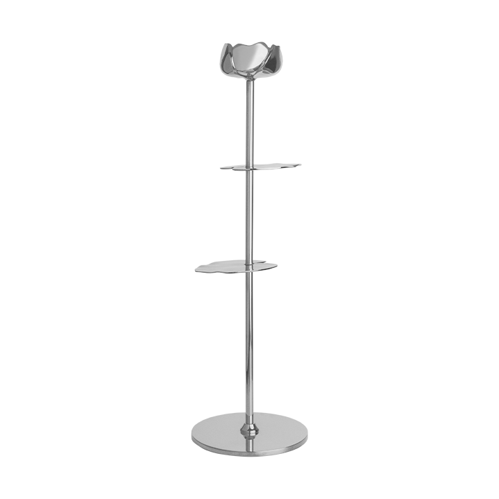 Hilke Collection Ninfea Alta candlestick 30 cm Nickel-plated brass