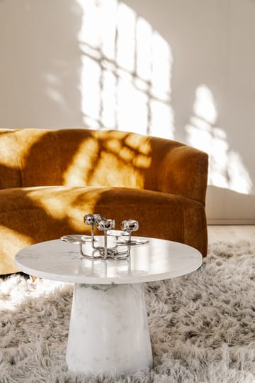 Ninfea grande candlestick - Nickel-plated brass - Hilke Collection