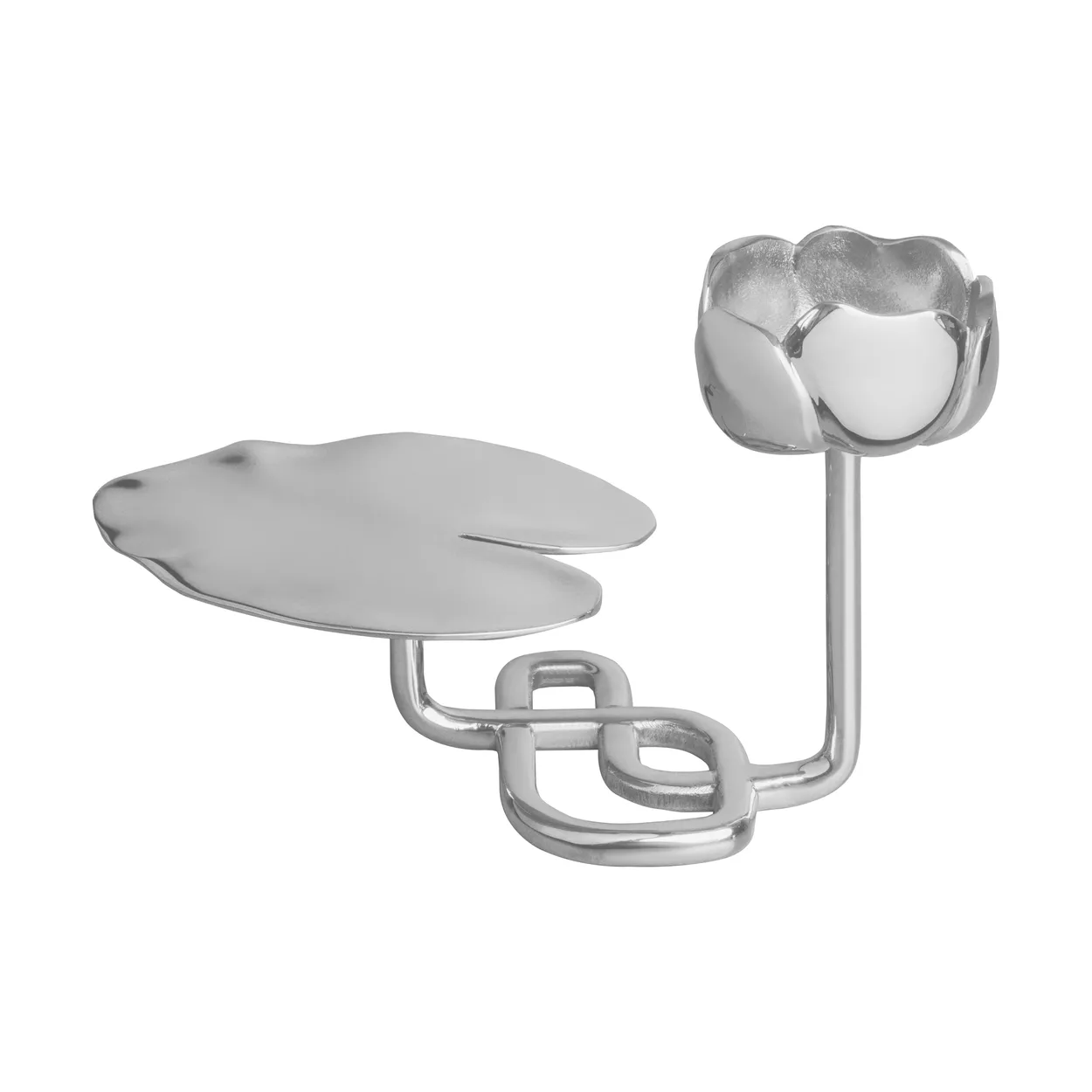 Hilke Collection Ninfea No.1 candlestick Nickel-plated brass