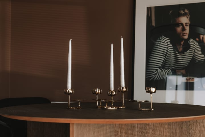 Ninfea No.2 candlestick - Brass - Hilke Collection