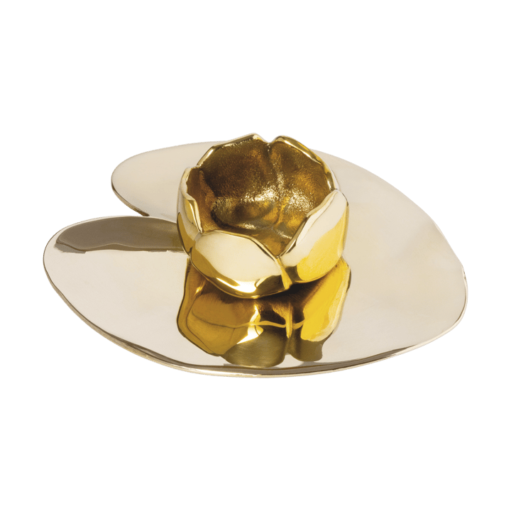 Ninfea piccola candle holder - Nickel-plated brass - Hilke Collection