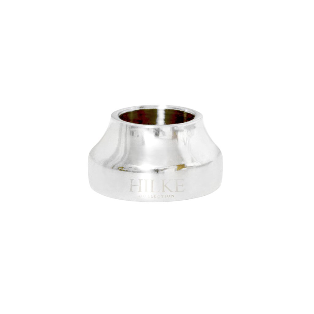 Hilke Collection Piccolo No.1 candle holder Nickel | Scandinavian Design | Candle holders | Silver-coloured