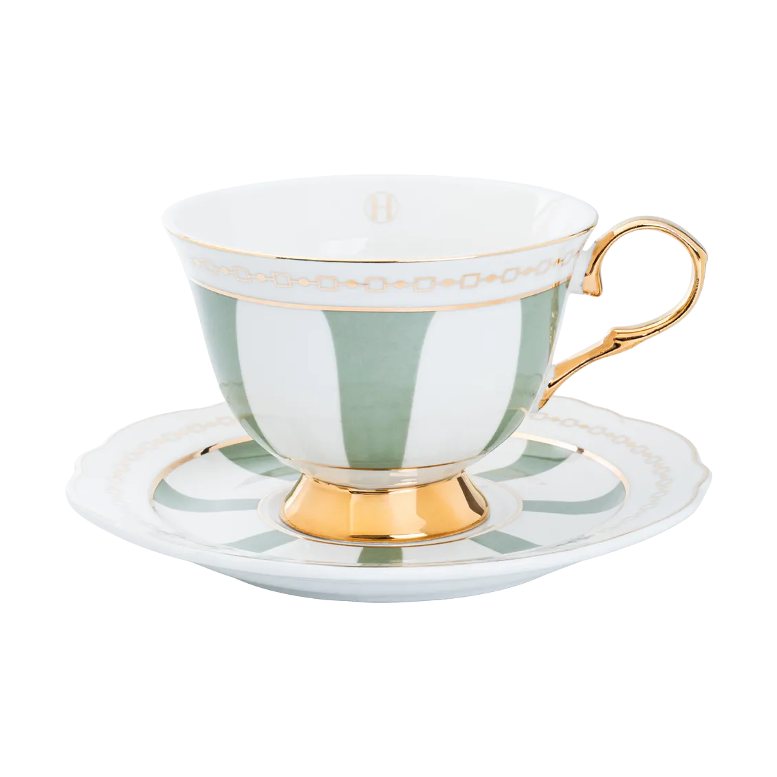 Strisce Salvia cup with saucer, 22 cl Hilke Collection