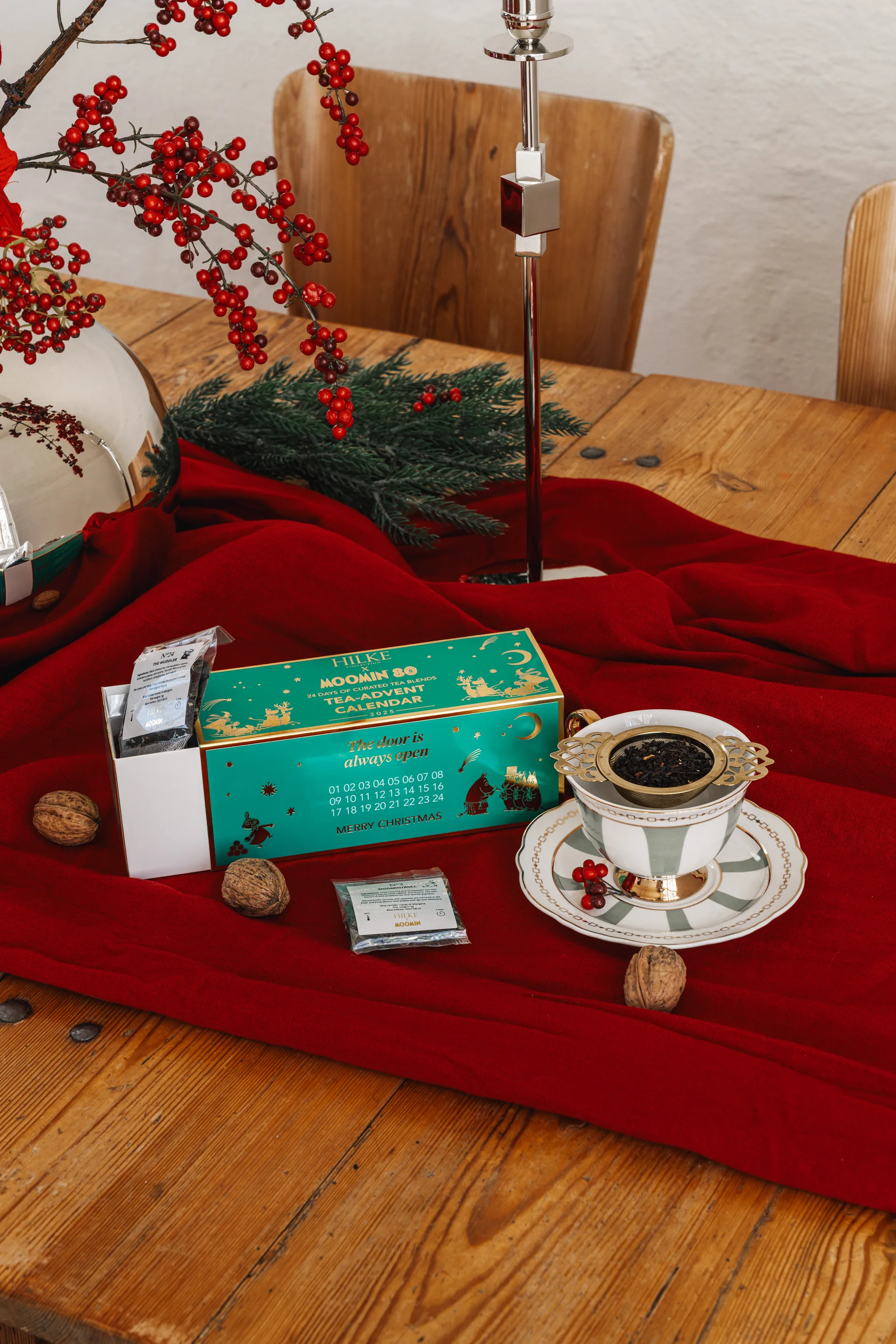 Strisce Salvia cup with saucer, 22 cl Hilke Collection