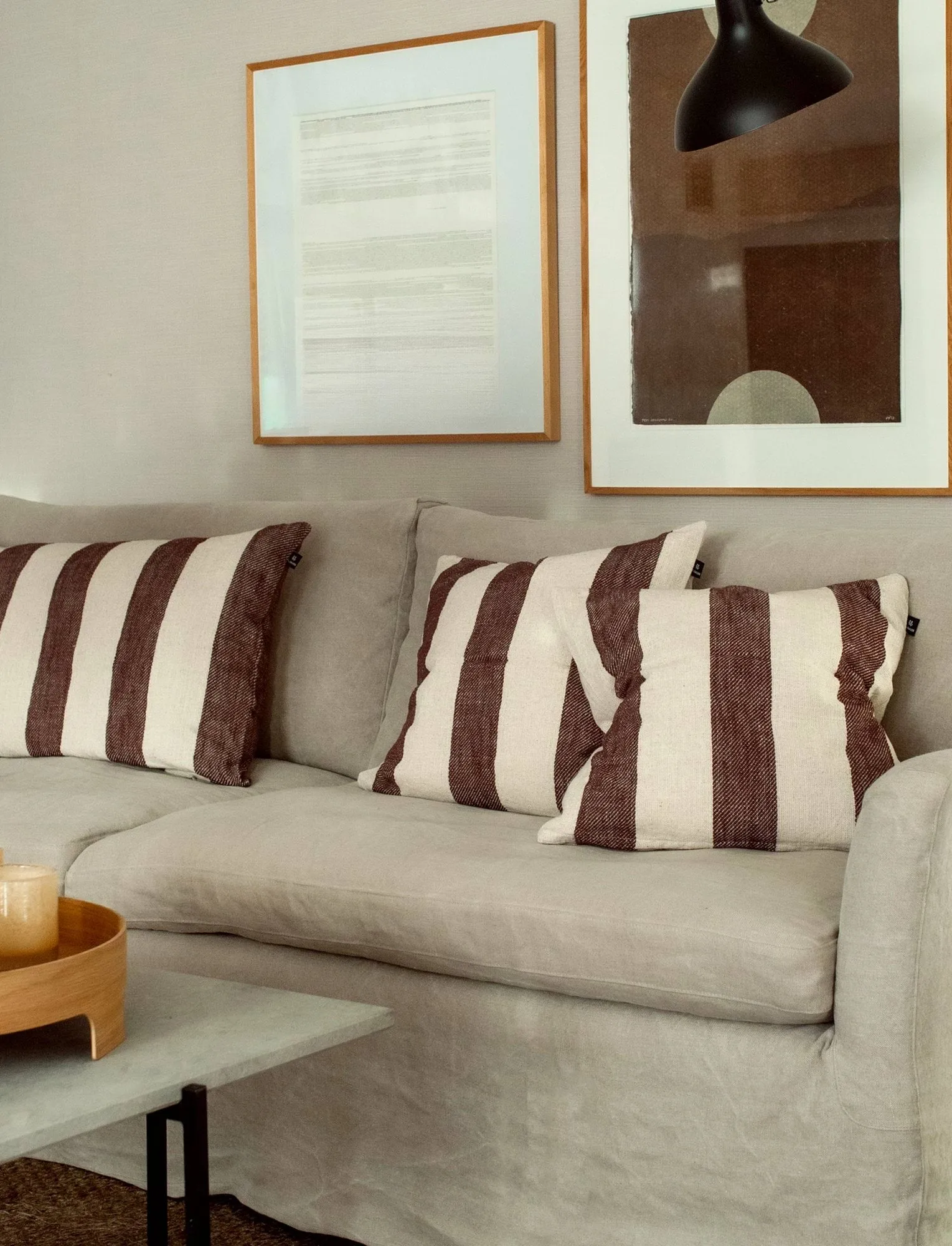 Aberdeen cushion cover, Burgundy, 50x50 cm Himla