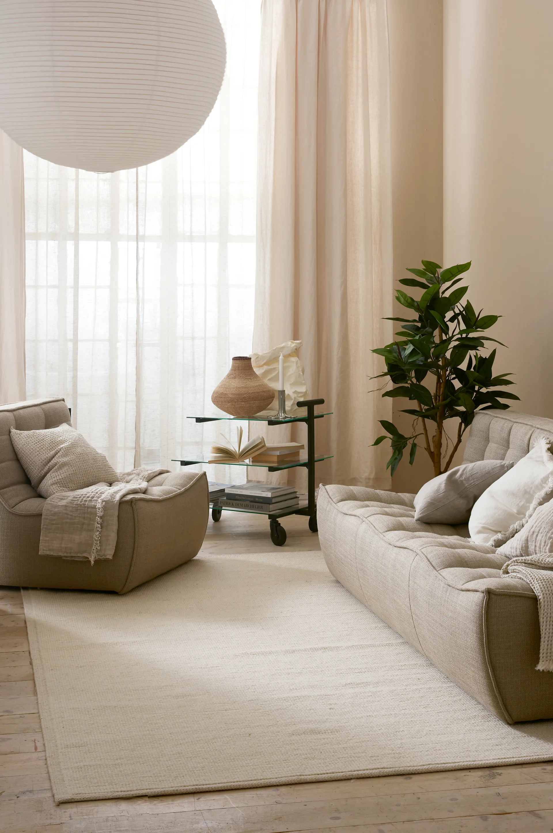 Angeline throw 130x170 cm, Oatmeal Himla