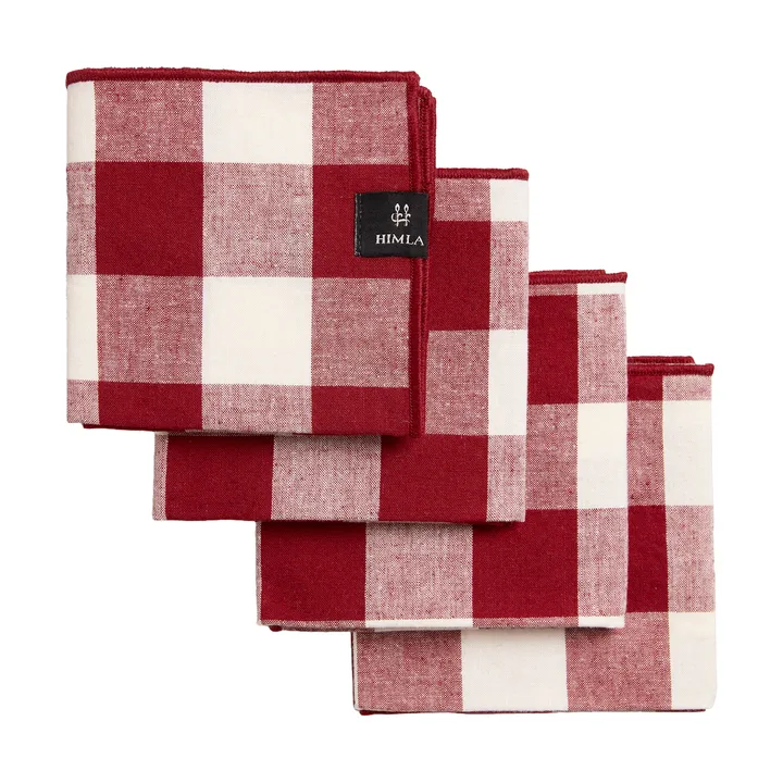 Bettyhill napkins 4-pack - Ruby - Himla