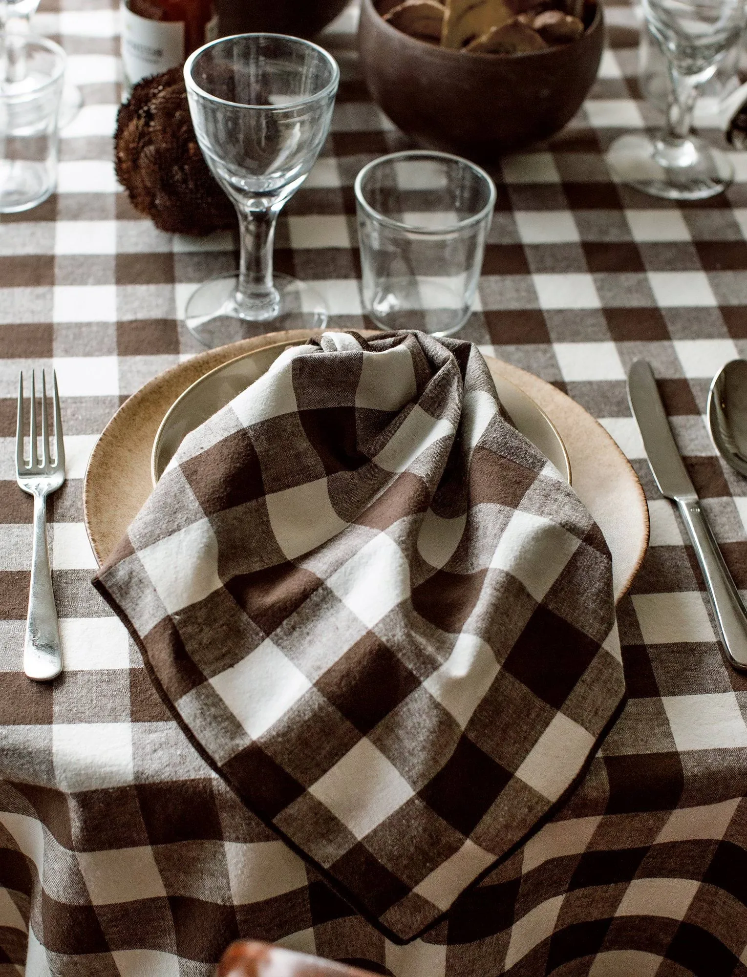 Bettyhill tablecloth, Chocolate, 150x330 cm Himla