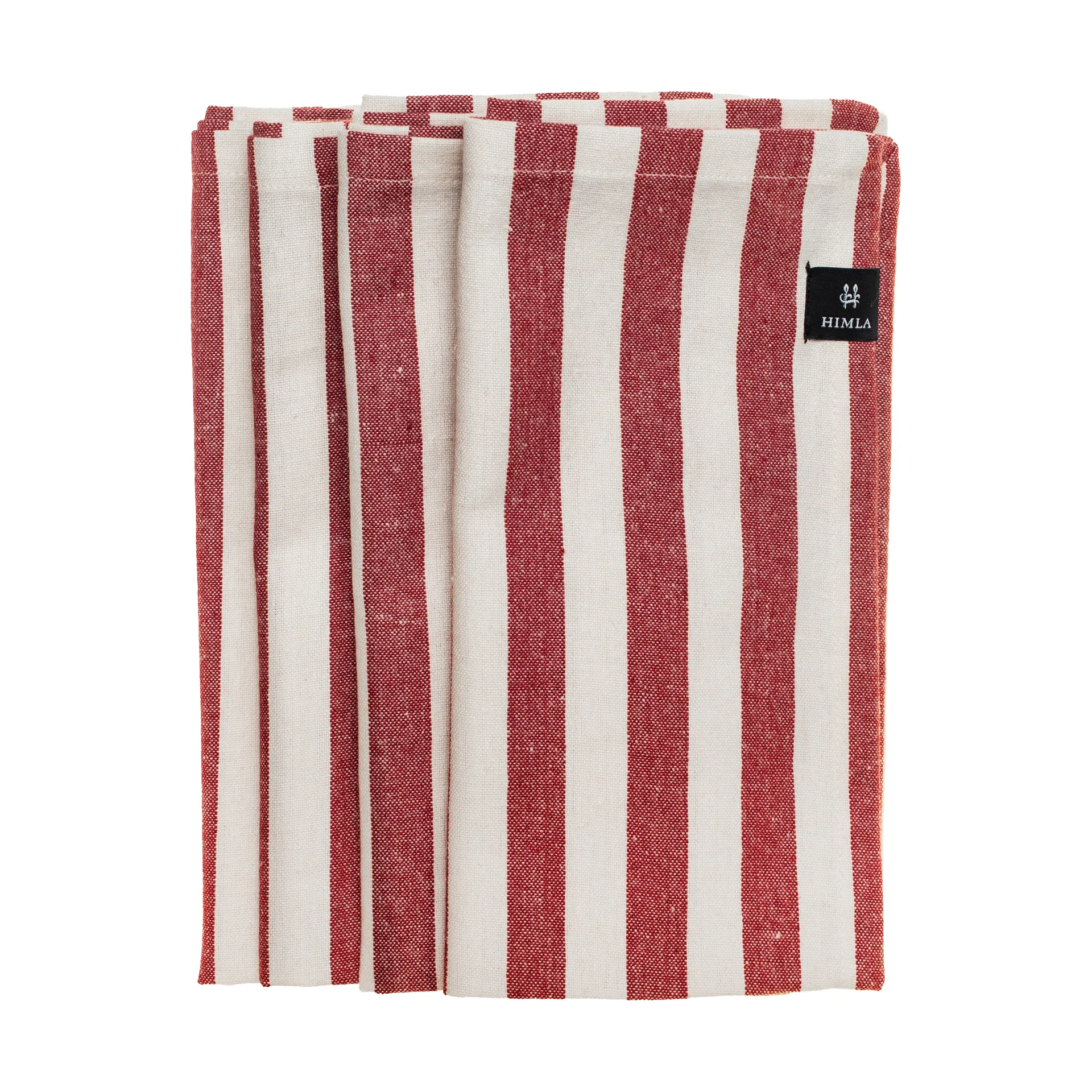 Bretagne fabric napkin 50x50 cm 4-pack, Deep red Himla