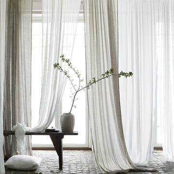 Dalsland curtain with heading tape and channel - optical white - Himla