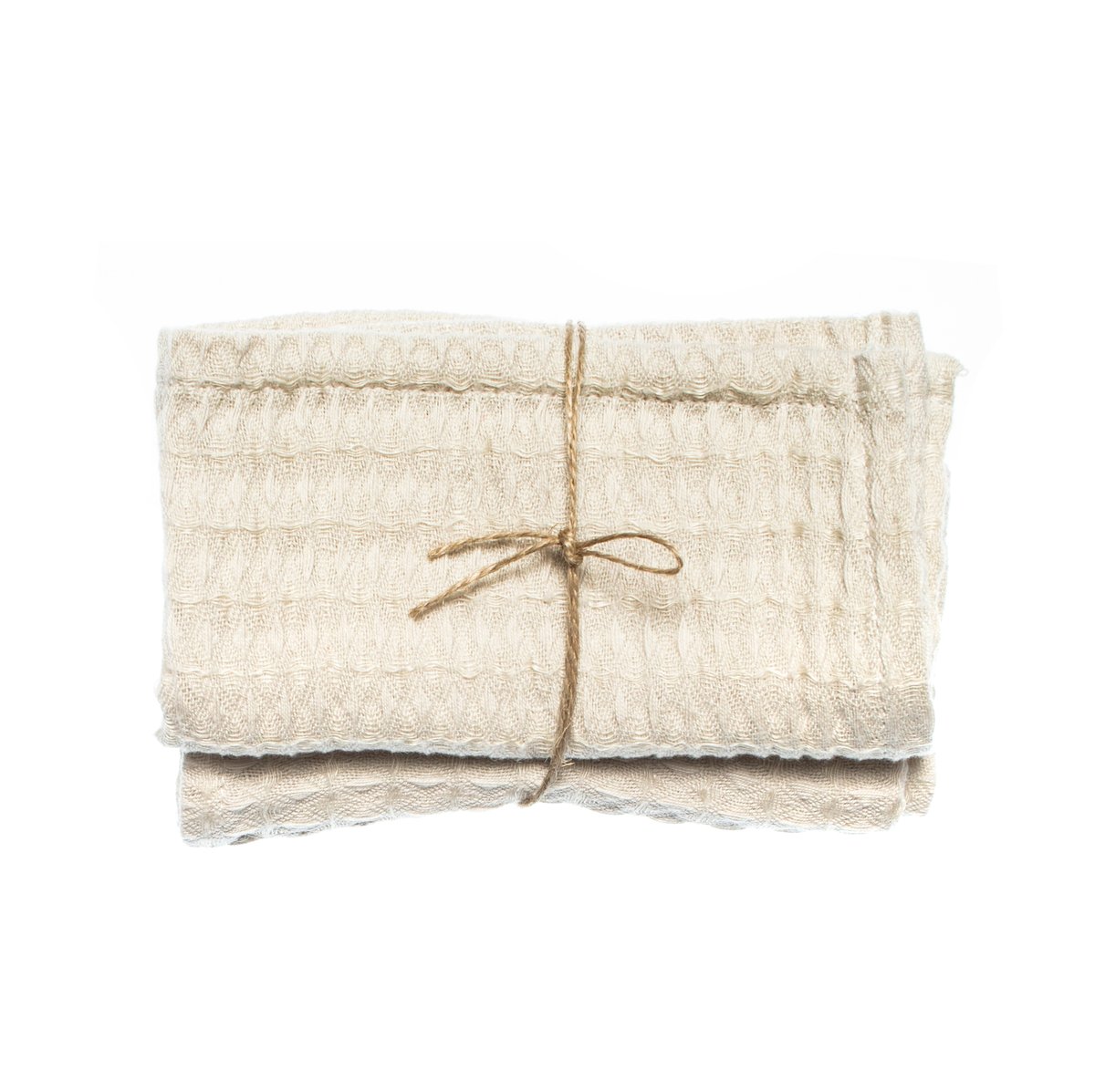 Himla Ego guest towel 30x30 cm 2-pack Fog | Scandinavian Design | Hand towels | Beige