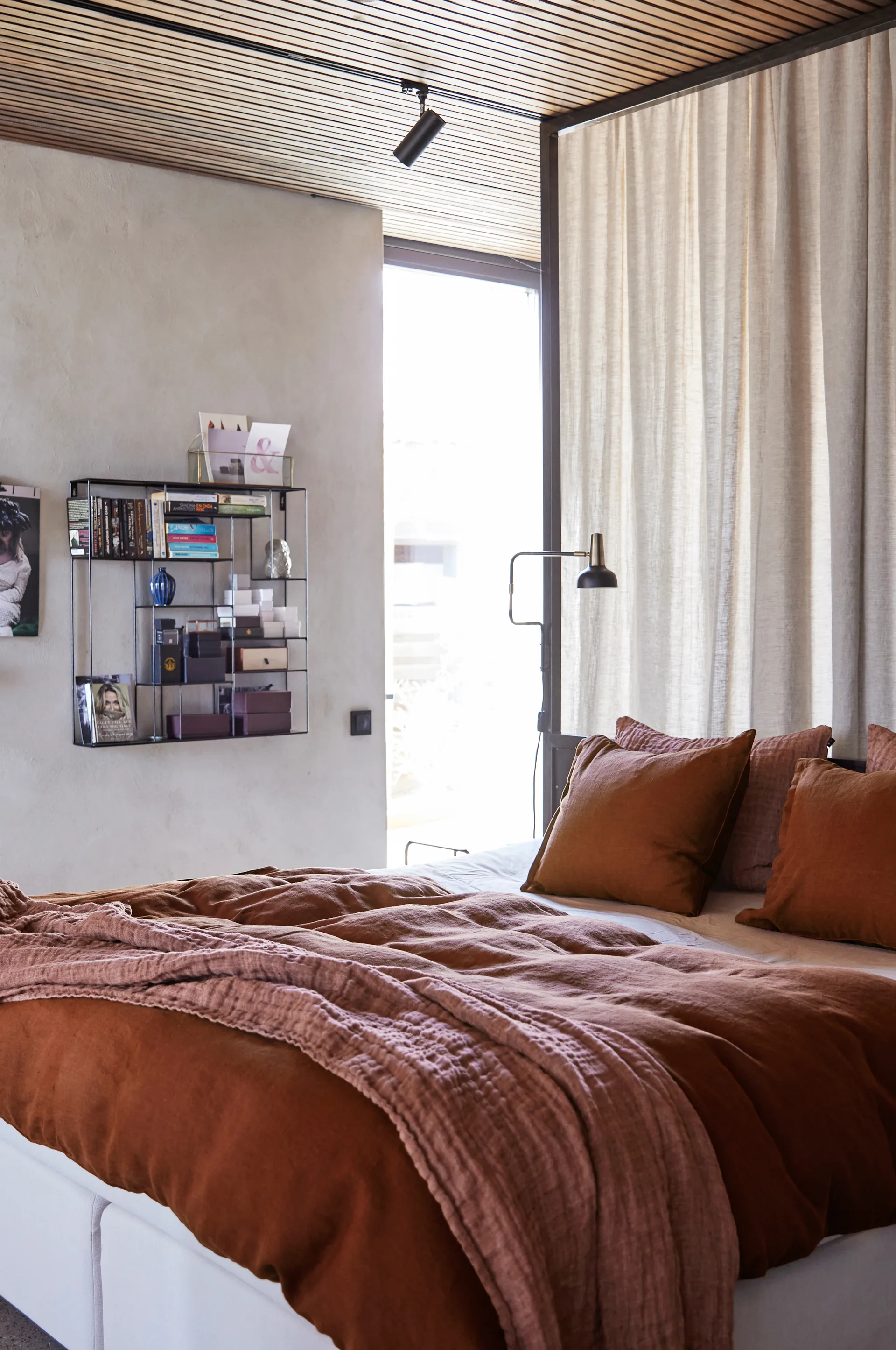 Hannelin bedspread rust 'n rose (brown), 260x260 Himla