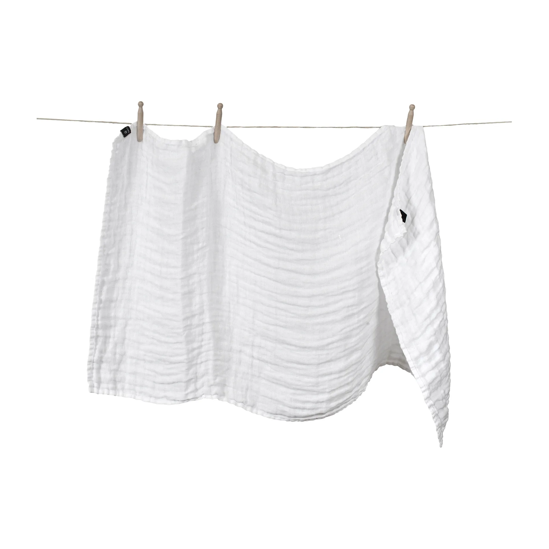 HanneLinen babyfilt 60x110 cm, White-white Himla