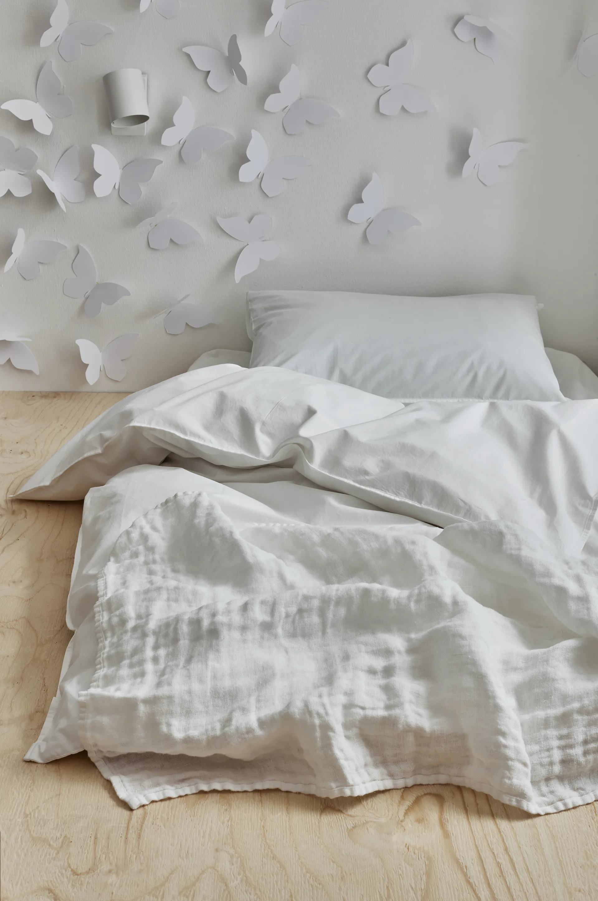 HanneLinen babyfilt 60x110 cm, White-white Himla