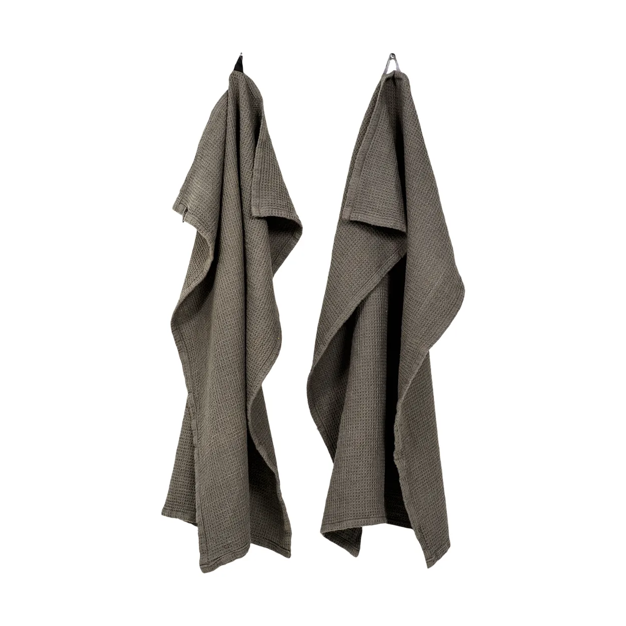 Himla Hetty kitchen towel 50x70 cm 2-pack Charcoal | Scandinavian Design | Kitchen tea towels | Grey